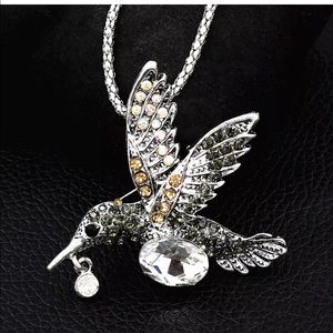 Betsey Johnson Humming Bird necklace and/or pin